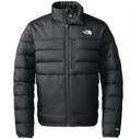 The North Face Black Stand Collar Chest Pocket Puffer Jacket