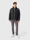 The North Face Black Stand Collar Quilted Jacket