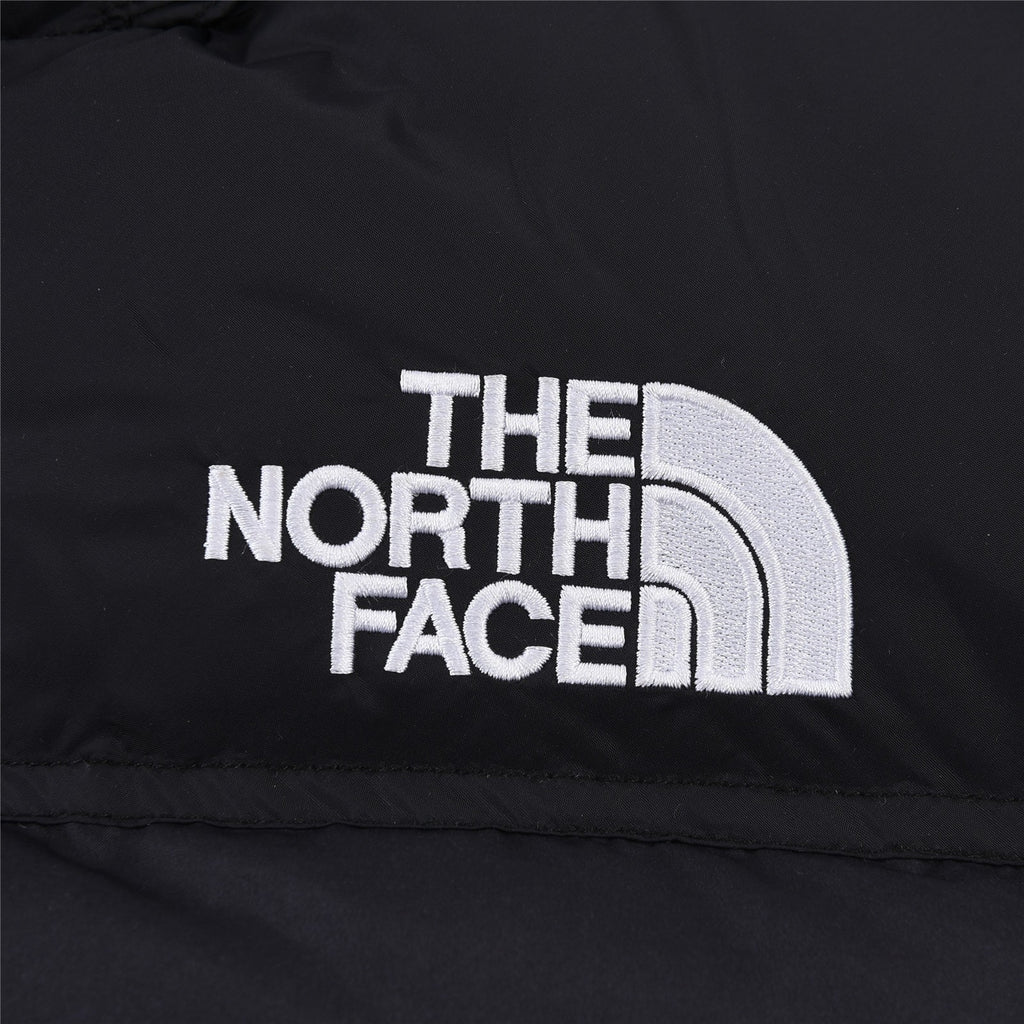 The North Face Black White Cloud Print Puffer Jacket
