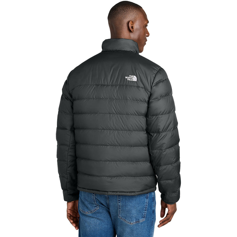 The North Face Black Stand Collar Chest Pocket Puffer Jacket