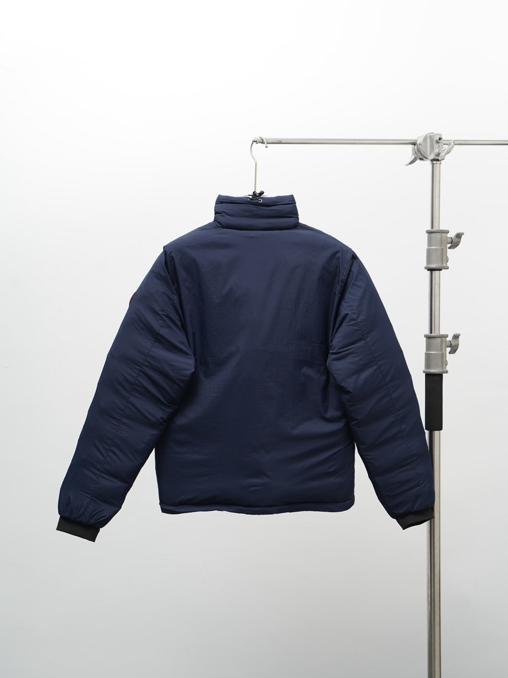 Canada Goose Navy Blue Stand Collar Zip-Front Puffer Jacket