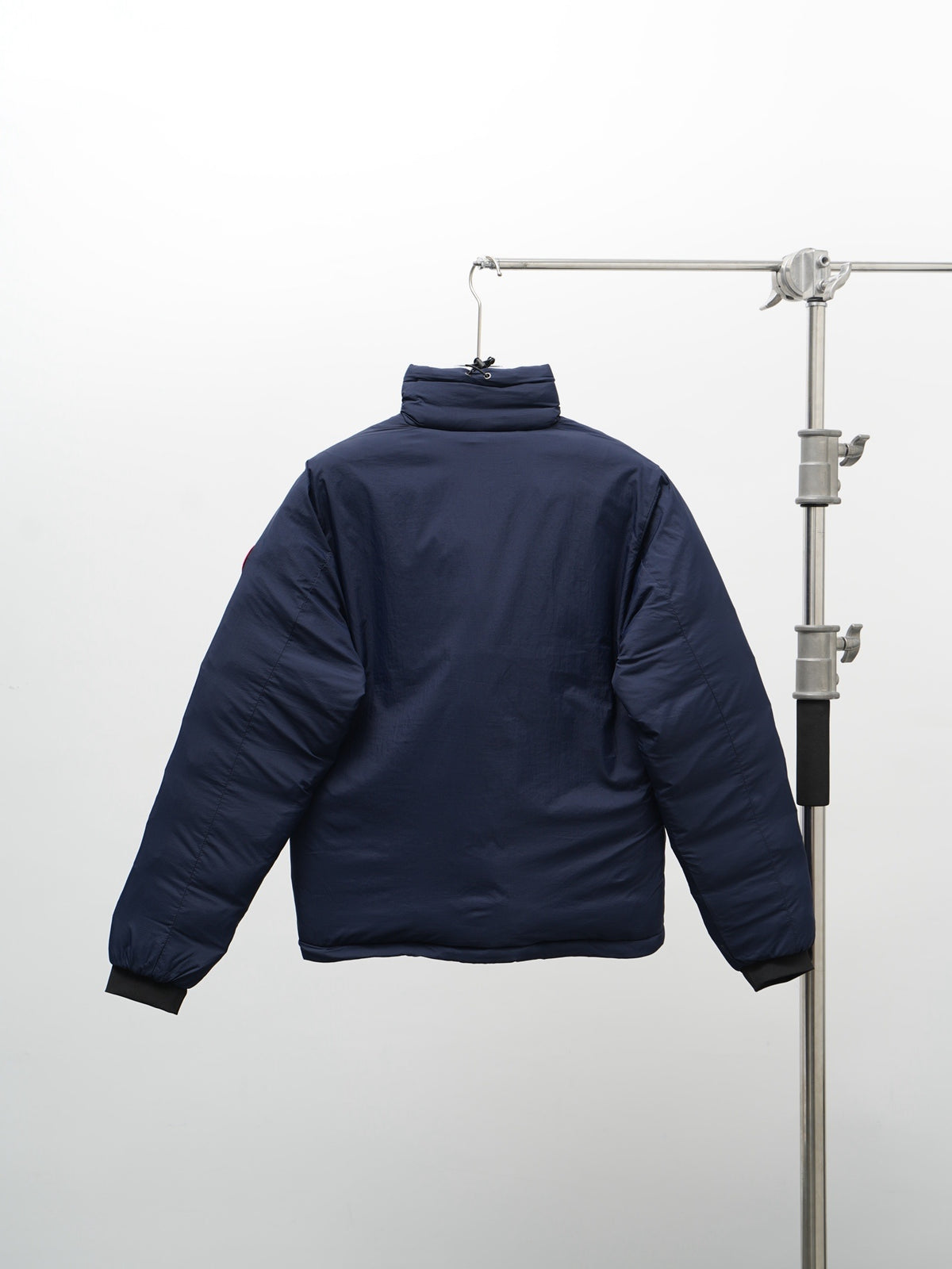 Canada Goose Navy Blue Stand Collar Zip-Front Puffer Jacket