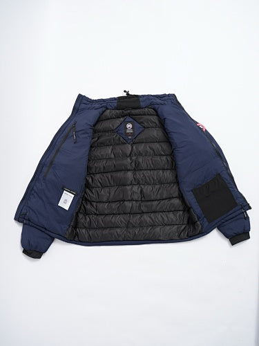 Canada Goose Navy Blue Stand Collar Zip-Front Puffer Jacket