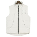 Moose Knuckles White Studded Quilted Puffer Vest