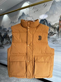 Boston Red Sox Mustard Yellow Quilted Puffer Vest