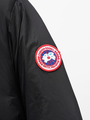 Canada Goose Black Stand Collar Zip-Front Puffer Jacket