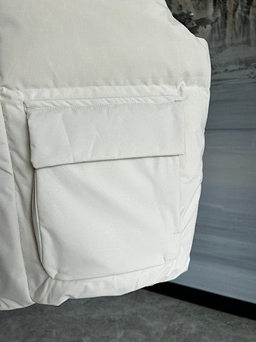 Boston Red Sox White Quilted Puffer Vest