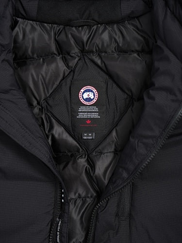 Canada Goose Black Stand Collar Zip-Front Puffer Jacket