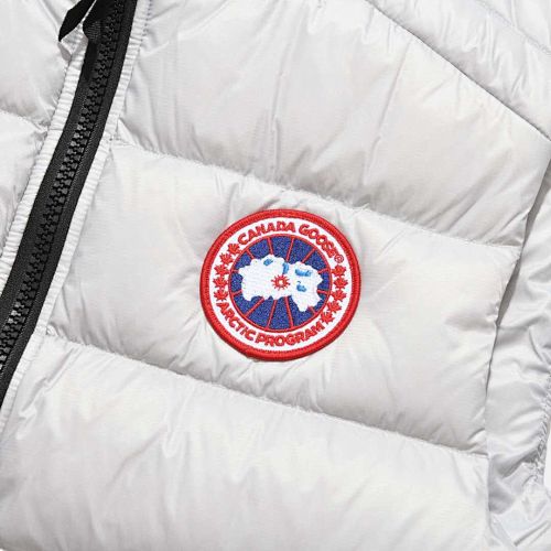 Canada Goose White Packable Quilted Puffer Vest