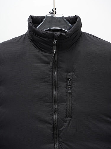 Canada Goose Black Stand Collar Zip-Front Puffer Jacket