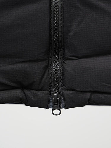 Canada Goose Black Stand Collar Zip-Front Puffer Jacket