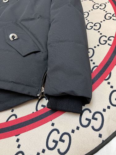 Moose Knuckles Black Quilted Back Hooded Jacket
