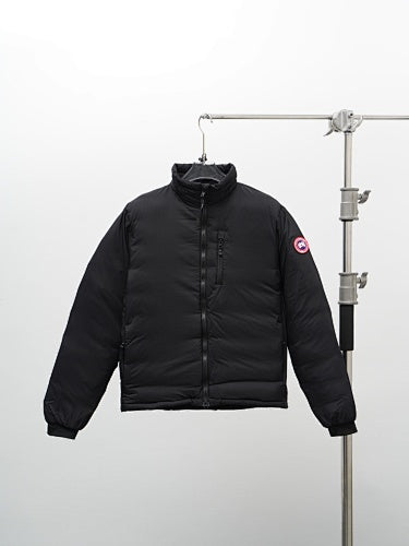 Canada Goose Black Stand Collar Zip-Front Puffer Jacket