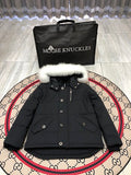 Moose Knuckles Black Quilted Back Hooded Jacket