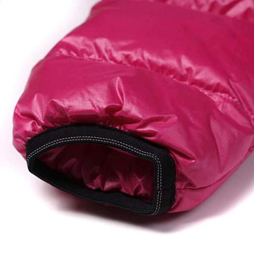 Canada Goose Fuchsia Pink Hooded Puffer Jacket with Contrast Stripes
