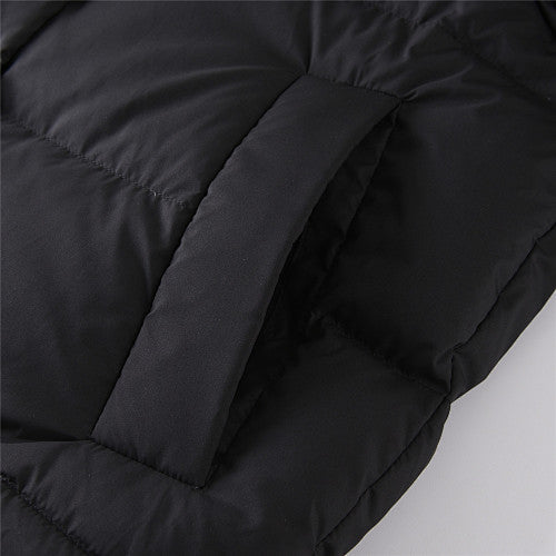 Lululemon Black Tonal Logo Hooded Puffer Jacket