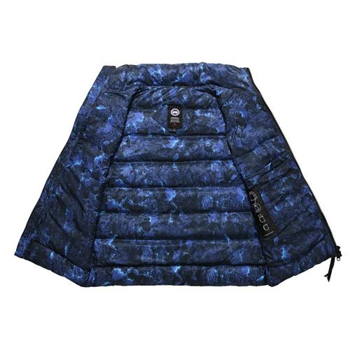 Canada Goose Blue Abstract Print Packable Puffer Vest