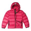 Canada Goose Fuchsia Pink Hooded Puffer Jacket with Contrast Stripes