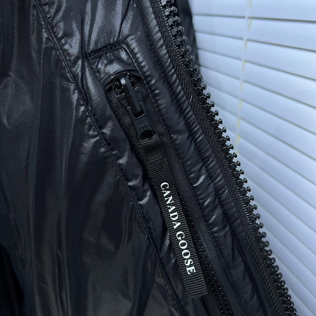 Canada Goose Black Classic Patch Hooded Puffer Jacket
