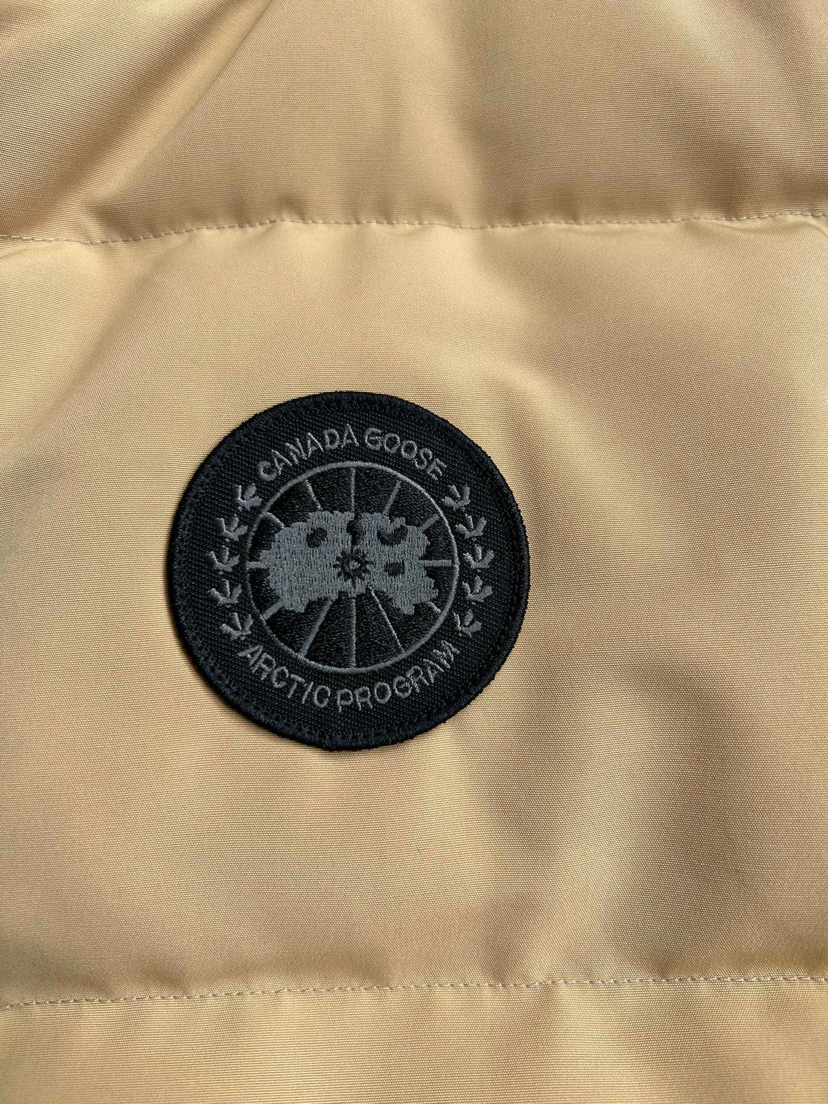 Canada Goose Sand Beige Black Label Quilted Puffer Vest