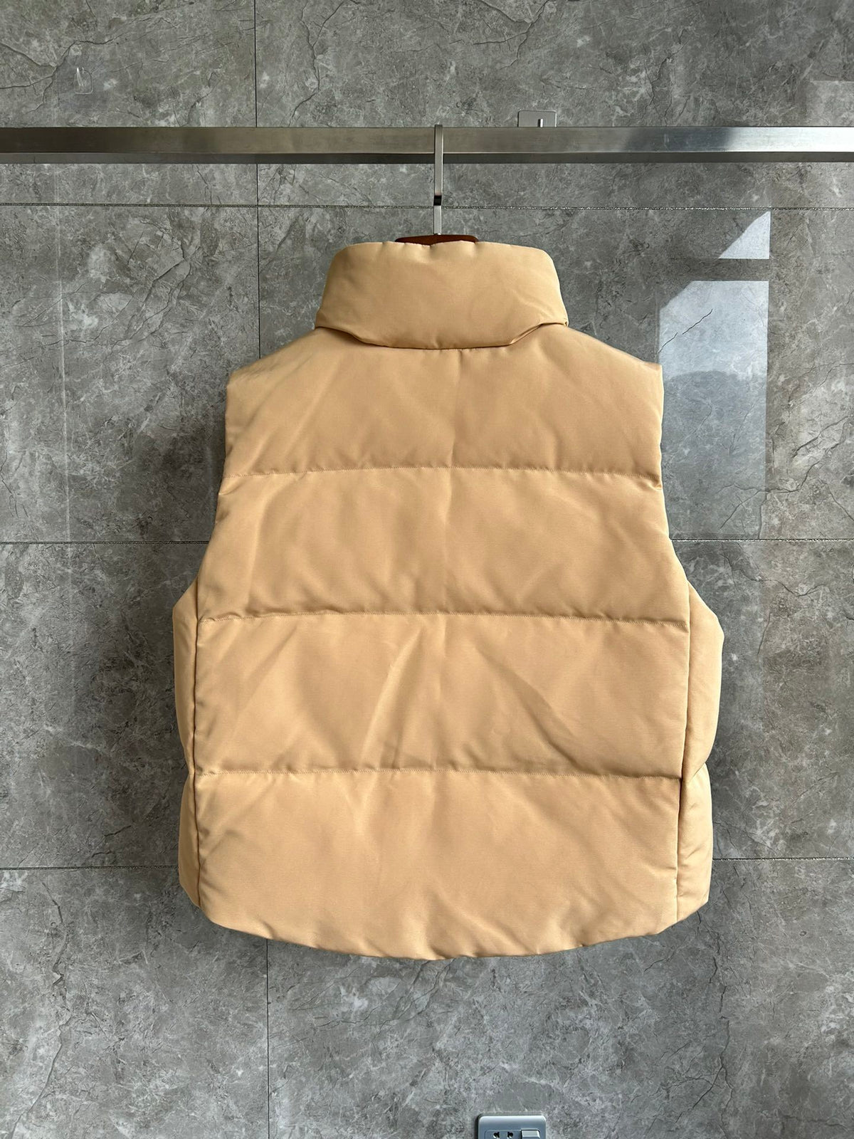 Canada Goose Sand Beige Black Label Quilted Puffer Vest