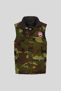 Canada Goose Olive Green Camo Stand Collar Vest