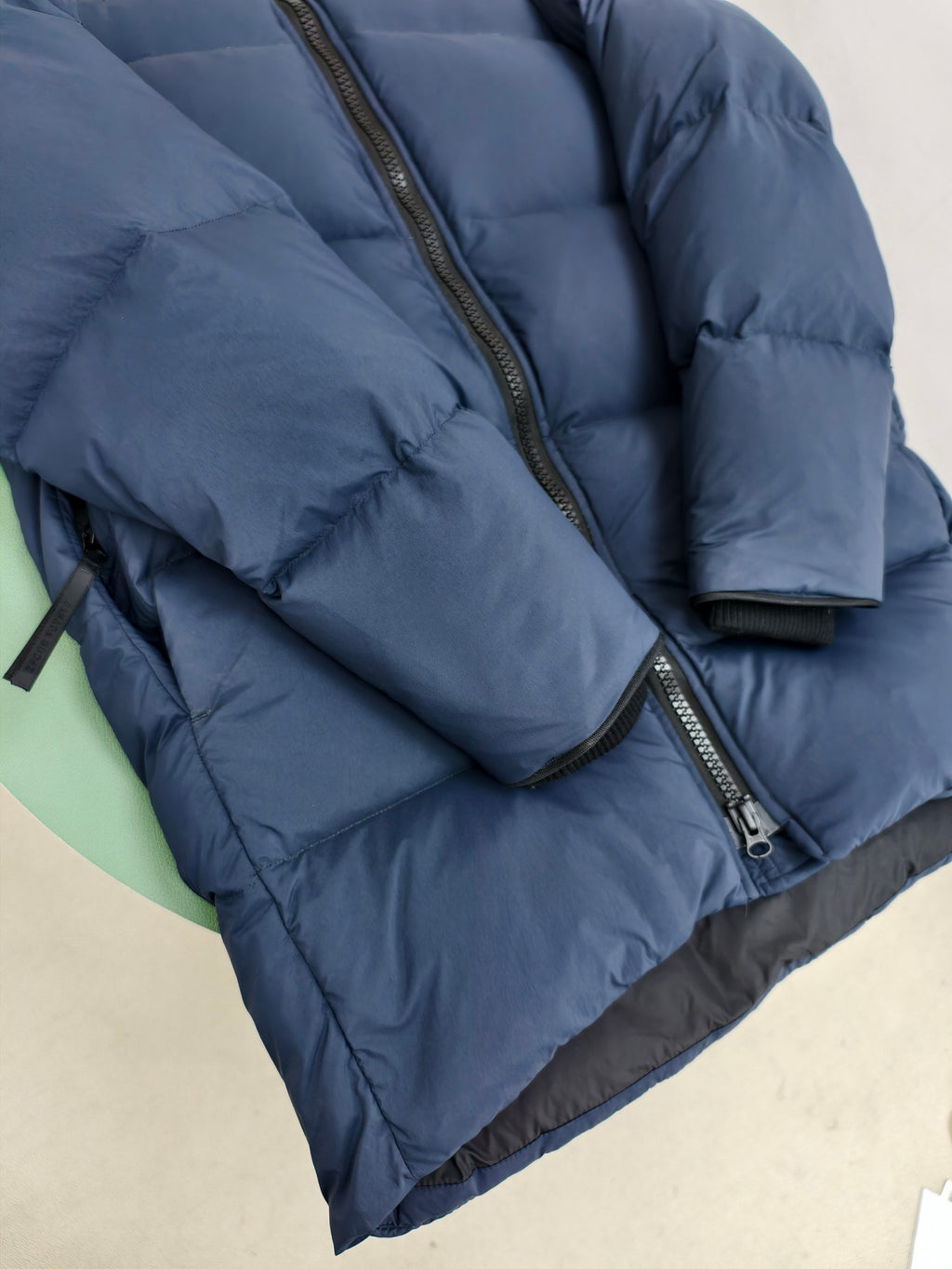 Canada Goose Navy Blue Classic Patch Hooded Puffer Jacket