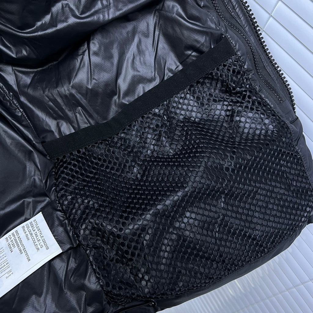 Canada Goose Black Classic Patch Hooded Puffer Jacket