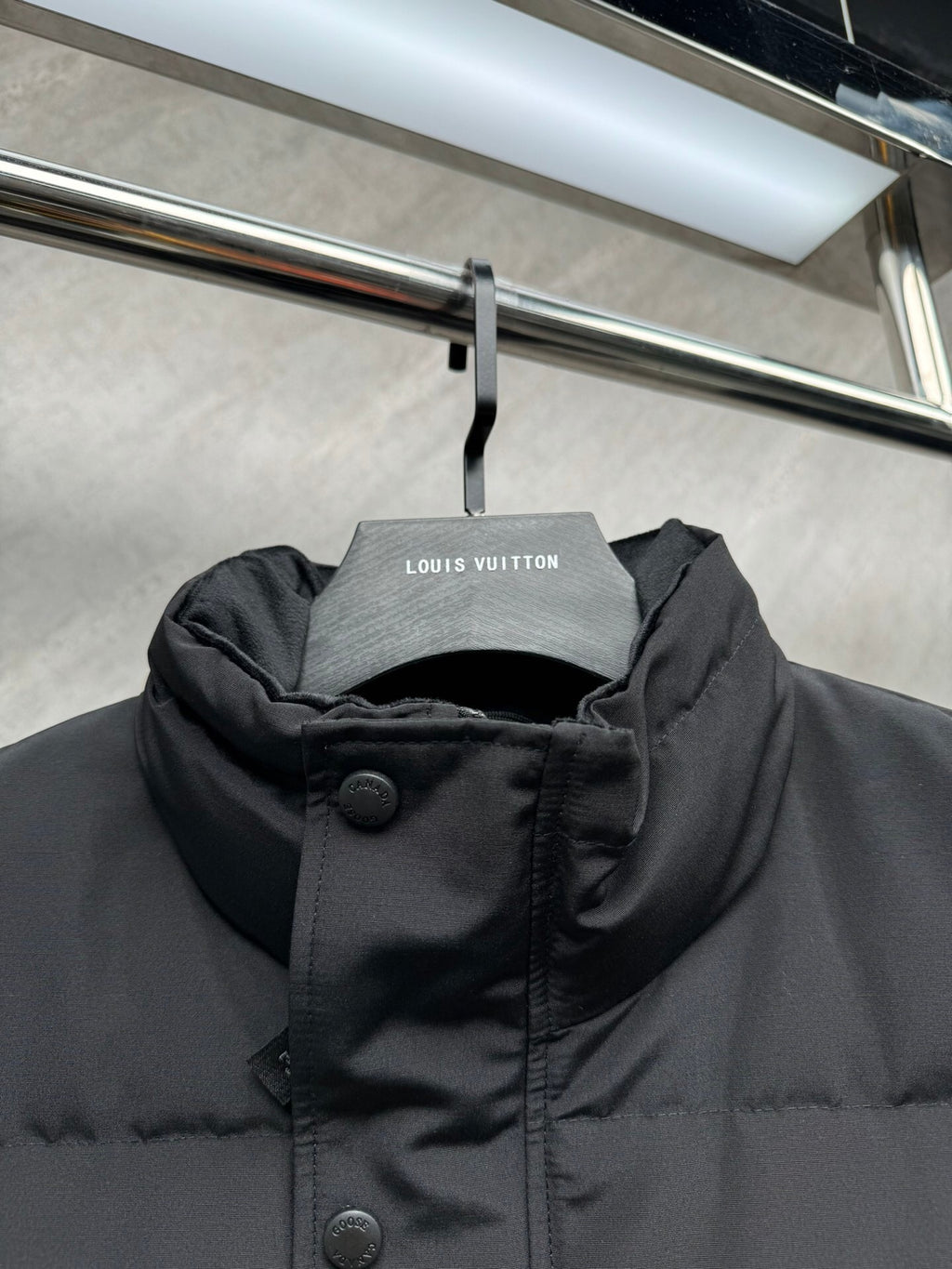 Canada Goose Black Tonal Patch Quilted Puffer Vest