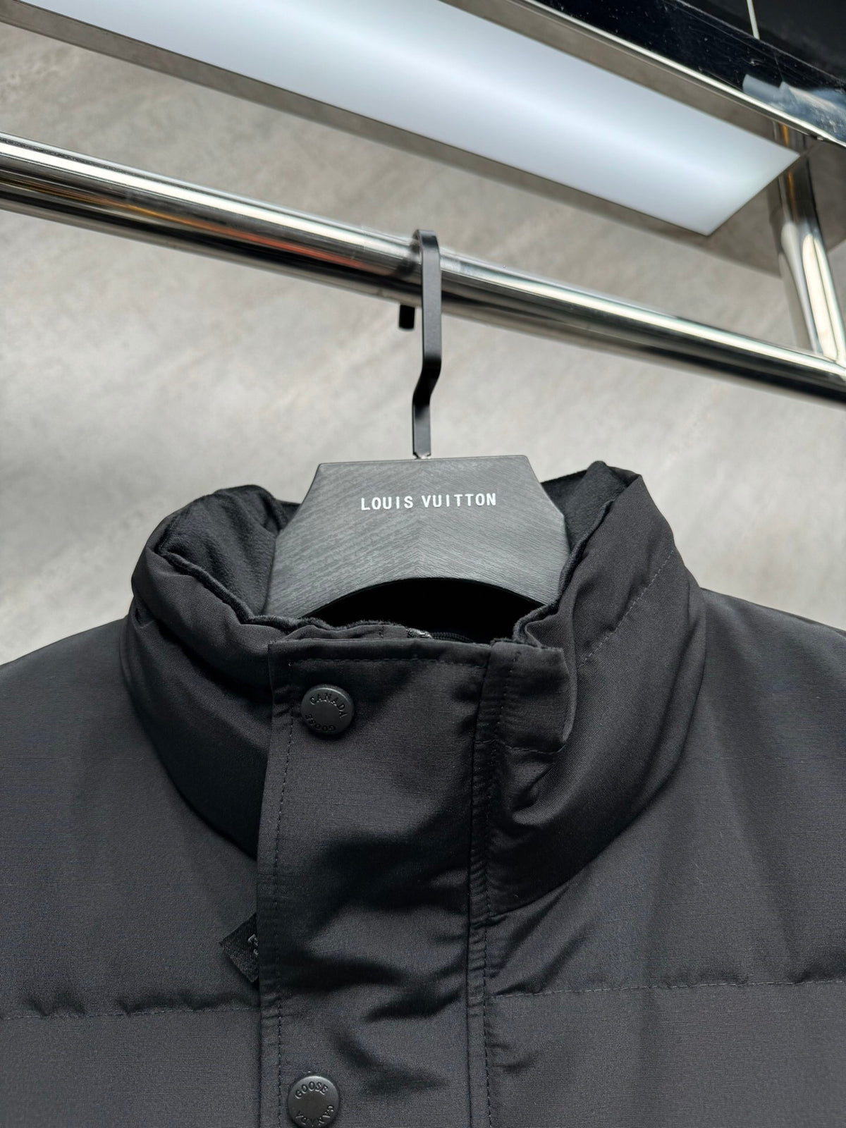 Canada Goose Black Tonal Patch Quilted Puffer Vest