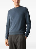 Zegna light blue Oasi cashmere crewneck sweater