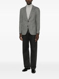 Canali Kei herringbone single-breasted jacket