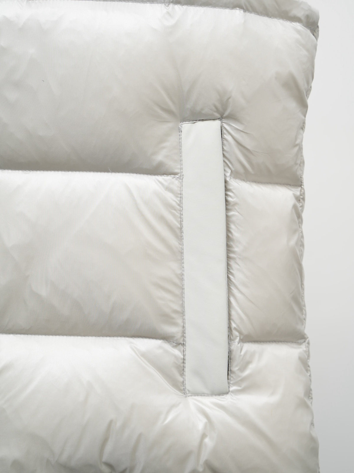 Moose Knuckles White Quilted Puffer Vest