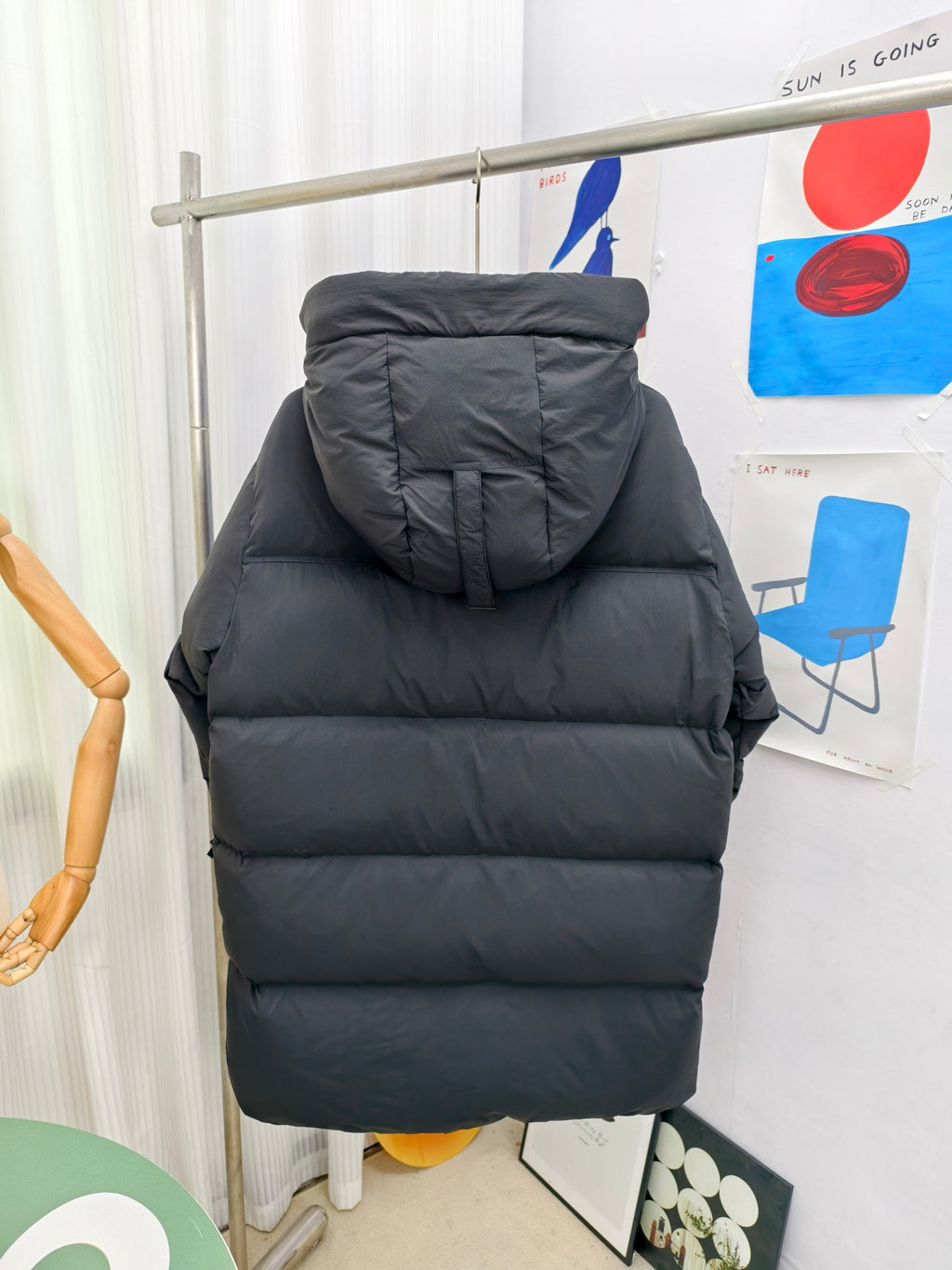 Canada Goose Black Classic Patch Hooded Puffer Jacket