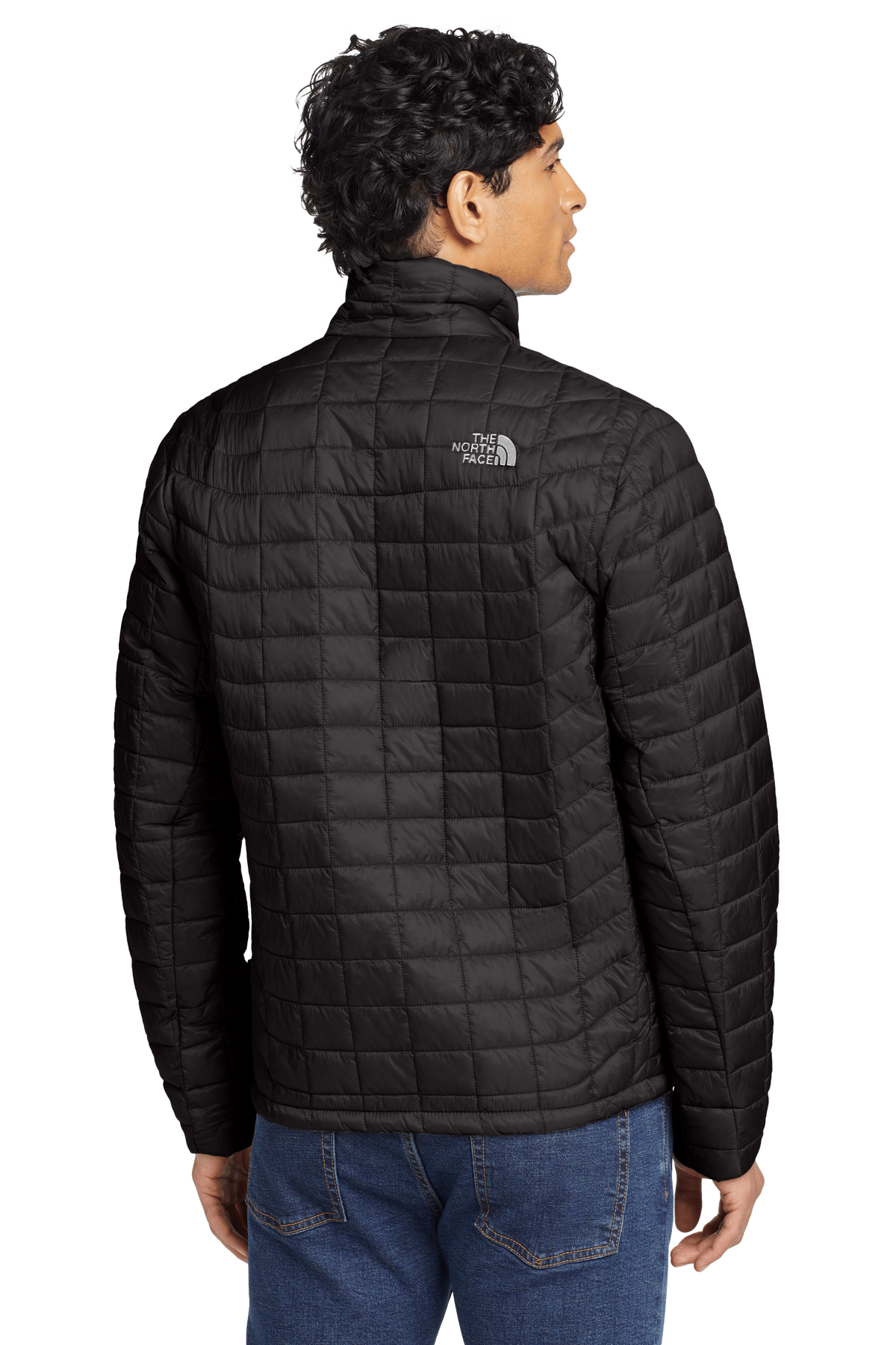 The North Face Black White Cloud Print Puffer Jacket