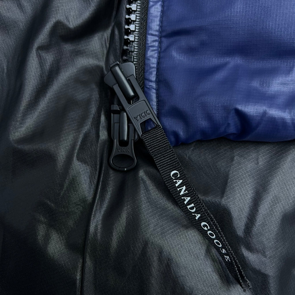 Canada Goose Navy Blue Classic Patch Hooded Puffer Jacket