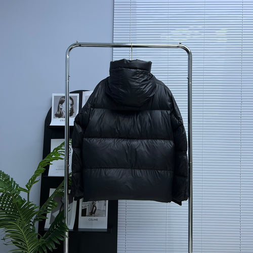 Canada Goose Black Classic Patch Hooded Puffer Jacket