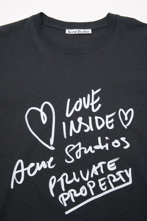 acne studios Graphic t-shirt black graphic tee
