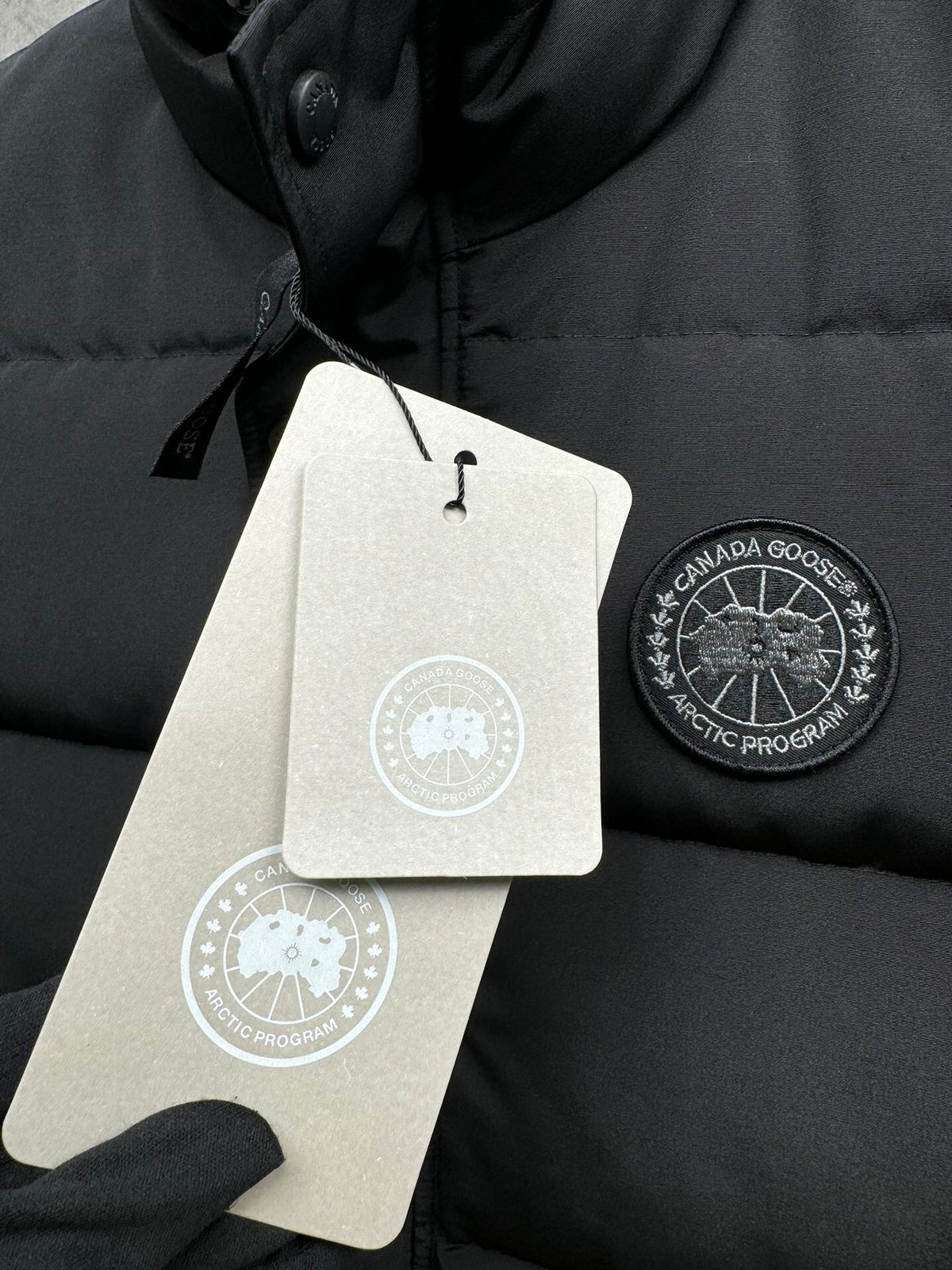 Canada Goose Black Tonal Patch Quilted Puffer Vest
