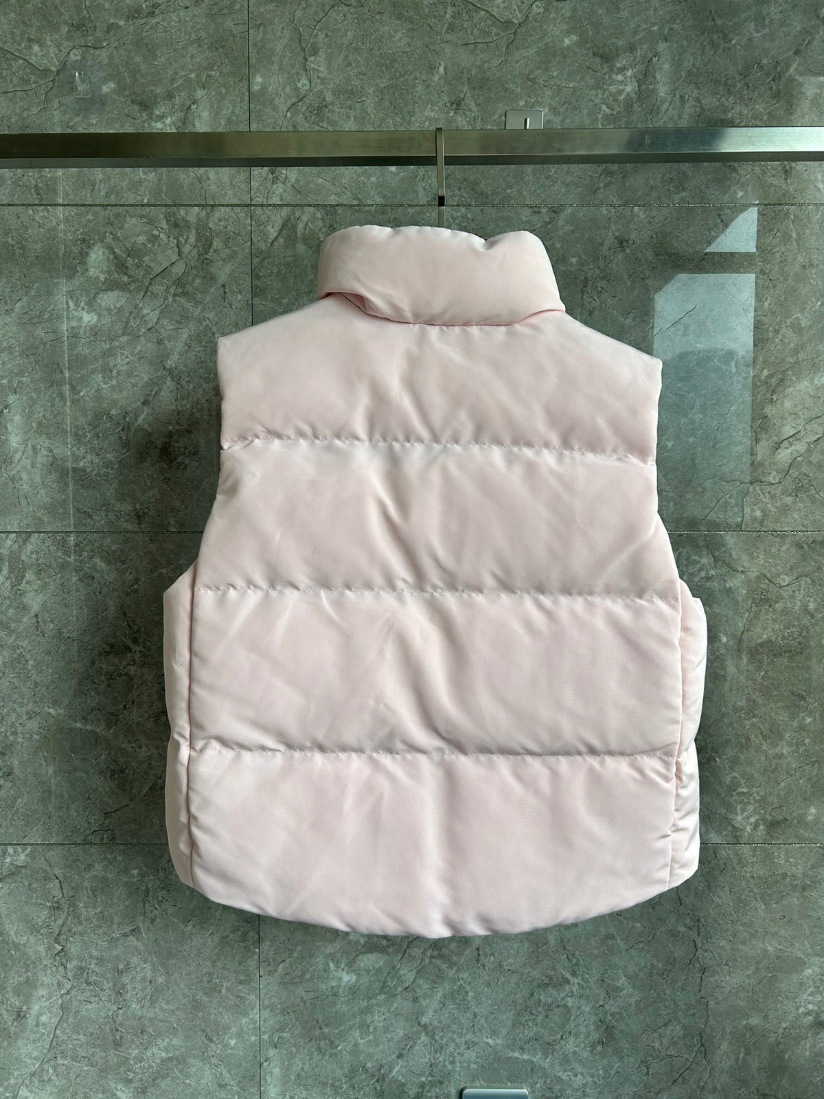 Canada Goose Blush Pink Black Patch Quilted Puffer Vest