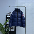 Canada Goose Navy Blue Classic Patch Hooded Puffer Jacket