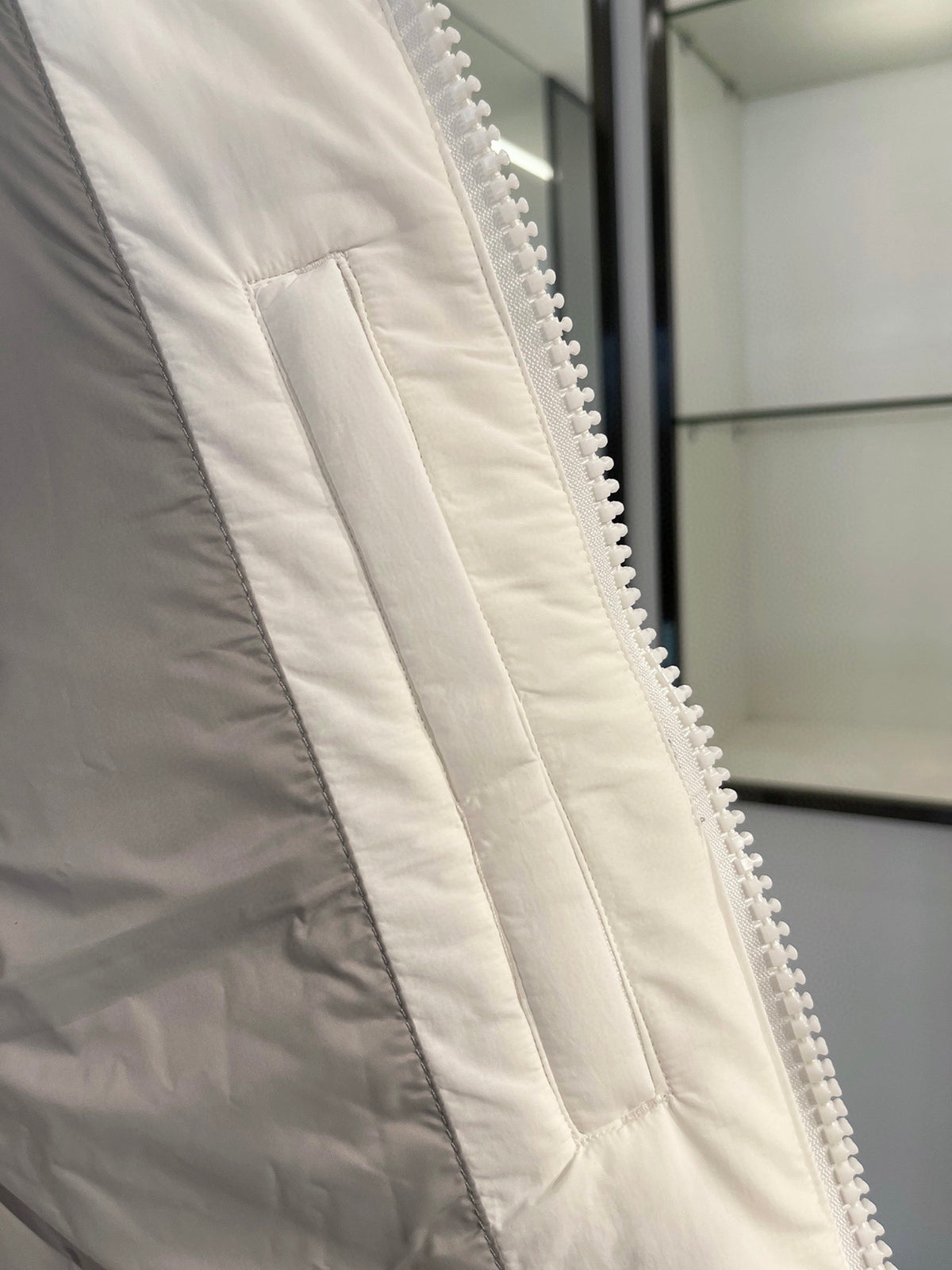Canada Goose White Tonal Patch Quilted Puffer Vest
