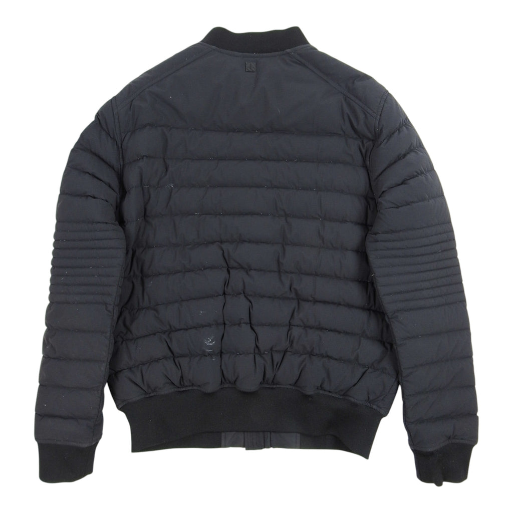 Moncler Black Quilted Zip-Front Bomber Jacket