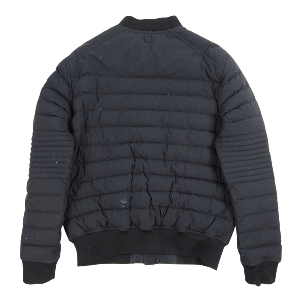 Moncler Black Quilted Zip-Front Bomber Jacket
