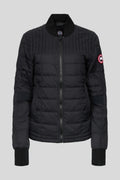 Canada Goose Black Mixed-Quilt Stand Collar Jacket
