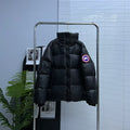 Canada Goose Black Classic Patch Hooded Puffer Jacket
