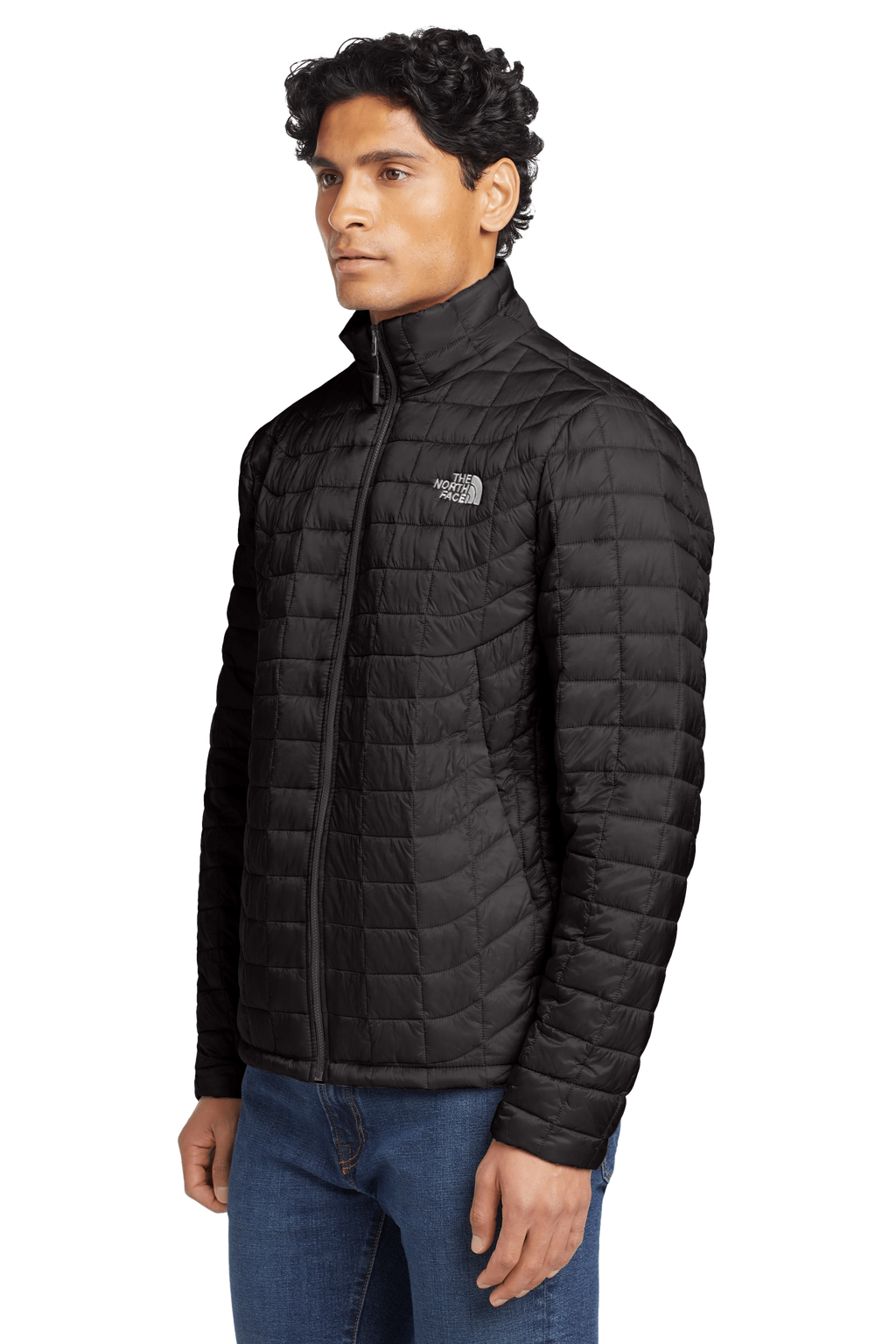 The North Face Black White Cloud Print Puffer Jacket