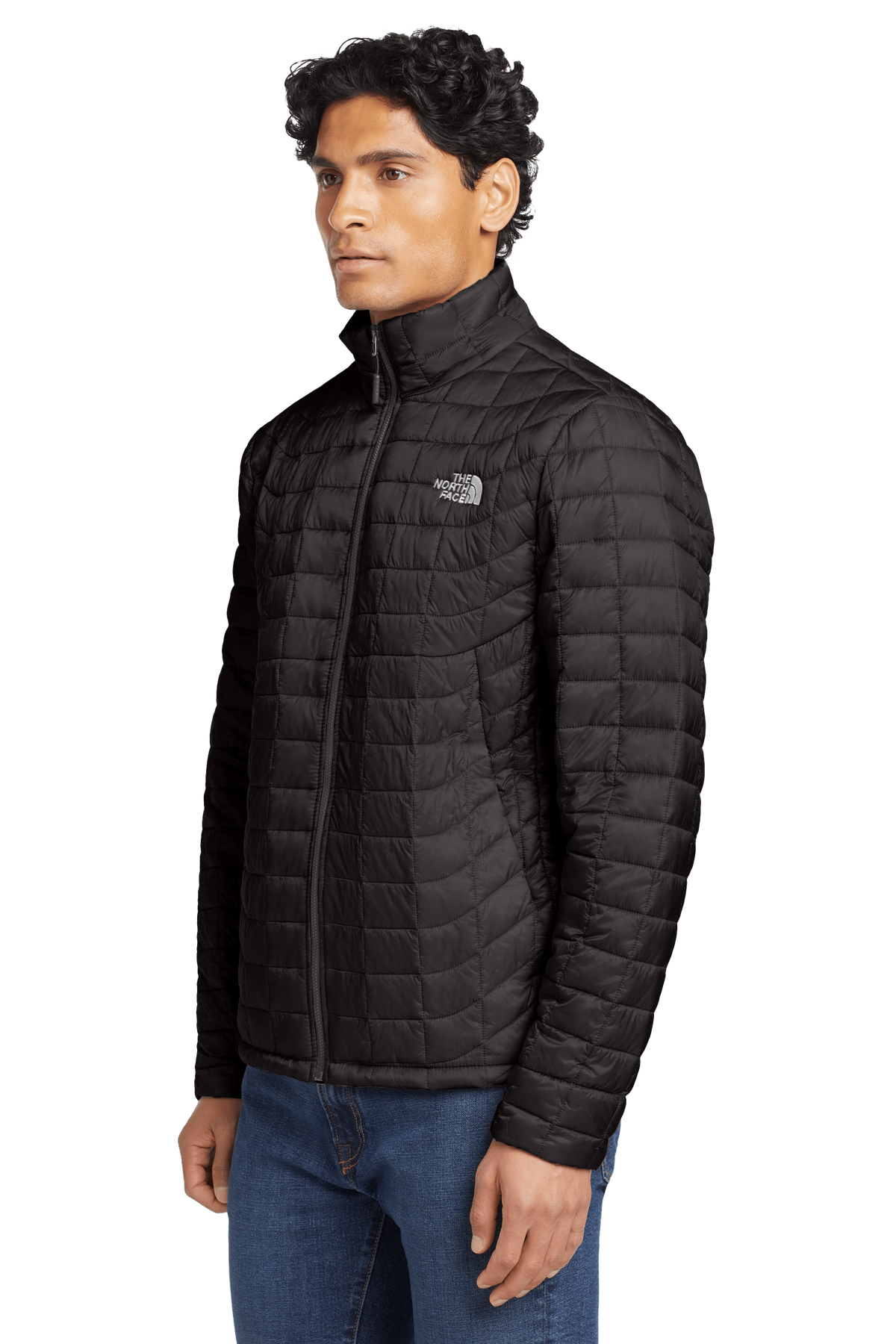 The North Face Black White Cloud Print Puffer Jacket