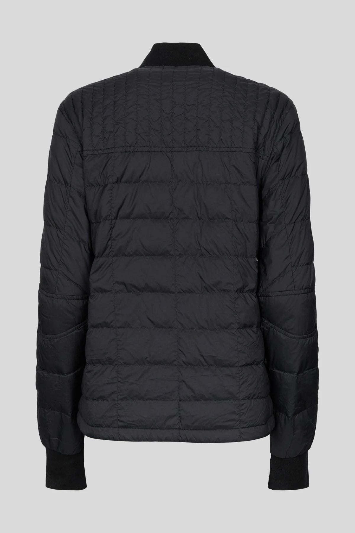 Canada Goose Black Mixed-Quilt Stand Collar Jacket