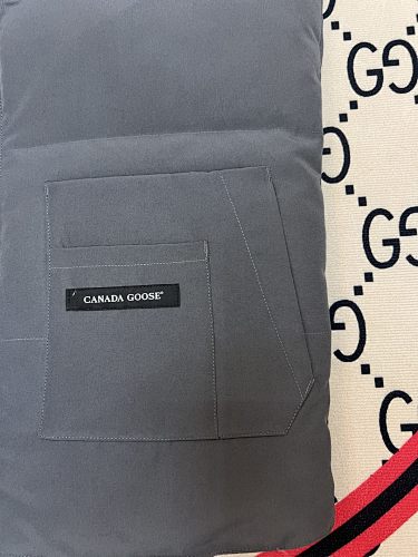 Canada Goose Charcoal Gray Classic Logo Quilted Puffer Vest
